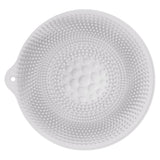 Natural Rubber Foot Bath Mat Innovative Anti Slip Shower Mat for Bathroom Foot Massager KitchenLight Gray