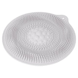 Natural Rubber Foot Bath Mat Innovative Anti Slip Shower Mat for Bathroom Foot Massager KitchenLight Gray - Rear View