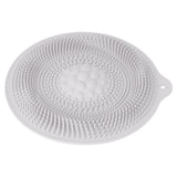 Natural Rubber Foot Bath Mat Innovative Anti Slip Shower Mat for Bathroom Foot Massager KitchenLight Gray - Close-Up Angle