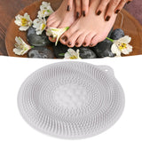 Natural Rubber Foot Bath Mat Innovative Anti Slip Shower Mat for Bathroom Foot Massager KitchenLight Gray - Extra Image