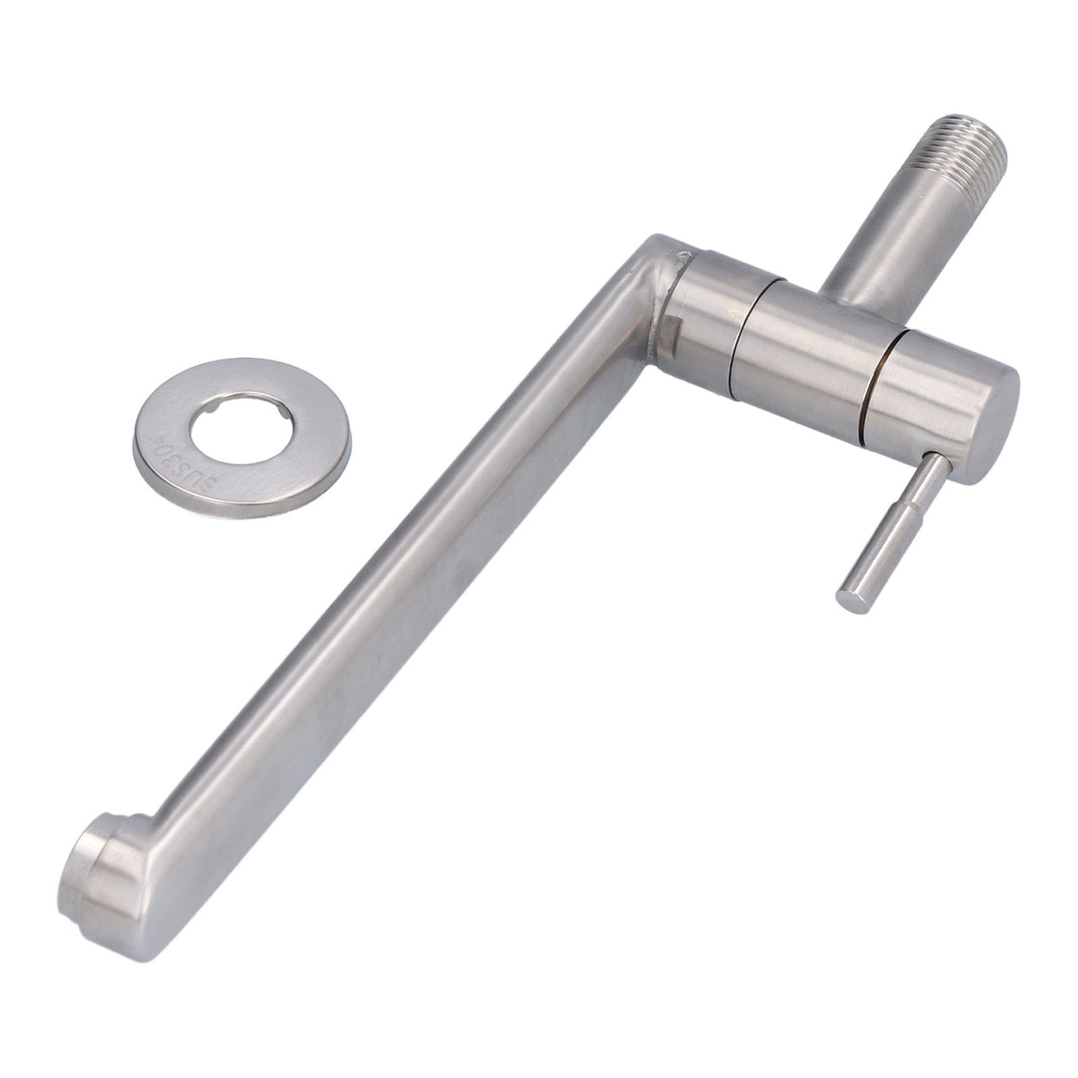 G1/2 Lengthen Water Faucet 304 Stainless Steel Single Cold Water Tap for Kitchen Balcony Mop Pool