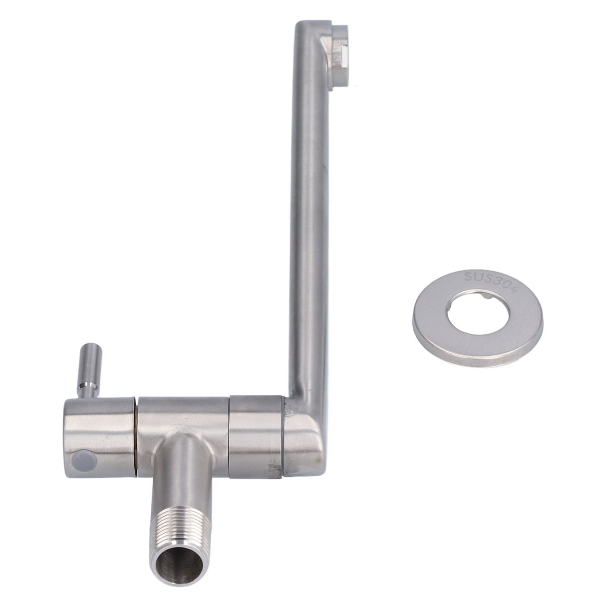 G1/2 Lengthen Water Faucet 304 Stainless Steel Single Cold Water Tap for Kitchen Balcony Mop Pool