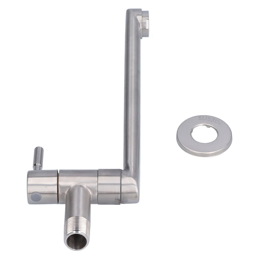G1/2 Lengthen Water Faucet 304 Stainless Steel Single Cold Water Tap for Kitchen Balcony Mop Pool