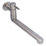 G1/2 Lengthen Water Faucet 304 Stainless Steel Single Cold Water Tap for Kitchen Balcony Mop Pool