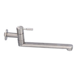 G1/2 Lengthen Water Faucet 304 Stainless Steel Single Cold Water Tap for Kitchen Balcony Mop Pool