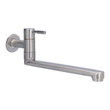 G1/2 Lengthen Water Faucet 304 Stainless Steel Single Cold Water Tap for Kitchen Balcony Mop Pool