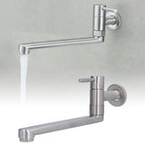 G1/2 Lengthen Water Faucet 304 Stainless Steel Single Cold Water Tap for Kitchen Balcony Mop Pool - Extra Image