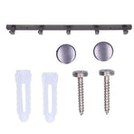 45cm Row Hook Wall Mount Aluminium Alloy Coat Towel Hook for Kitchen Bathroom Bedroom Closet