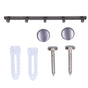 45cm Row Hook Wall Mount Aluminium Alloy Coat Towel Hook for Kitchen Bathroom Bedroom Closet