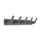 45cm Row Hook Wall Mount Aluminium Alloy Coat Towel Hook for Kitchen Bathroom Bedroom Closet - Top-Down View