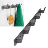 45cm Row Hook Wall Mount Aluminium Alloy Coat Towel Hook for Kitchen Bathroom Bedroom Closet