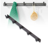 45cm Row Hook Wall Mount Aluminium Alloy Coat Towel Hook for Kitchen Bathroom Bedroom Closet - Extra Image