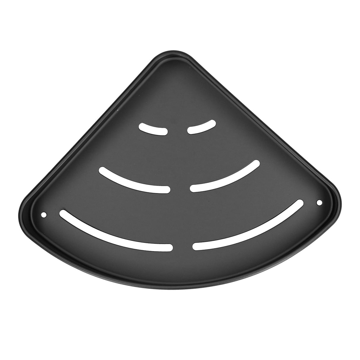 Shower Shelf Wall Mounted Triangular Corner Shelves Storage Rack Organizer for Home Bathroom Rest Room Black