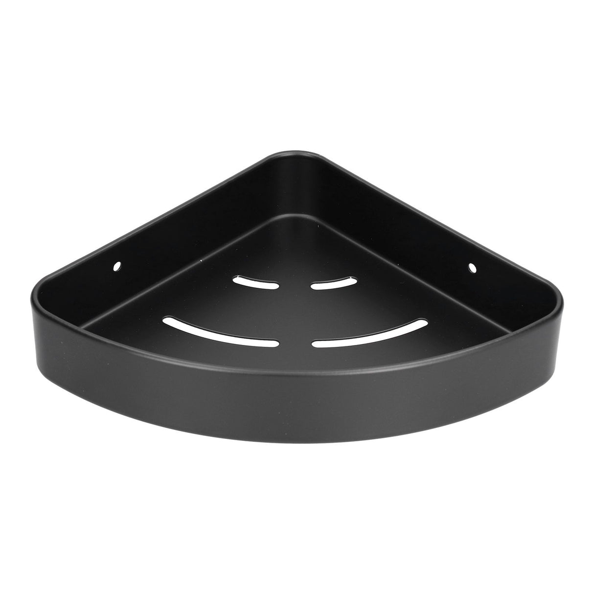 Shower Shelf Wall Mounted Triangular Corner Shelves Storage Rack Organizer for Home Bathroom Rest Room Black