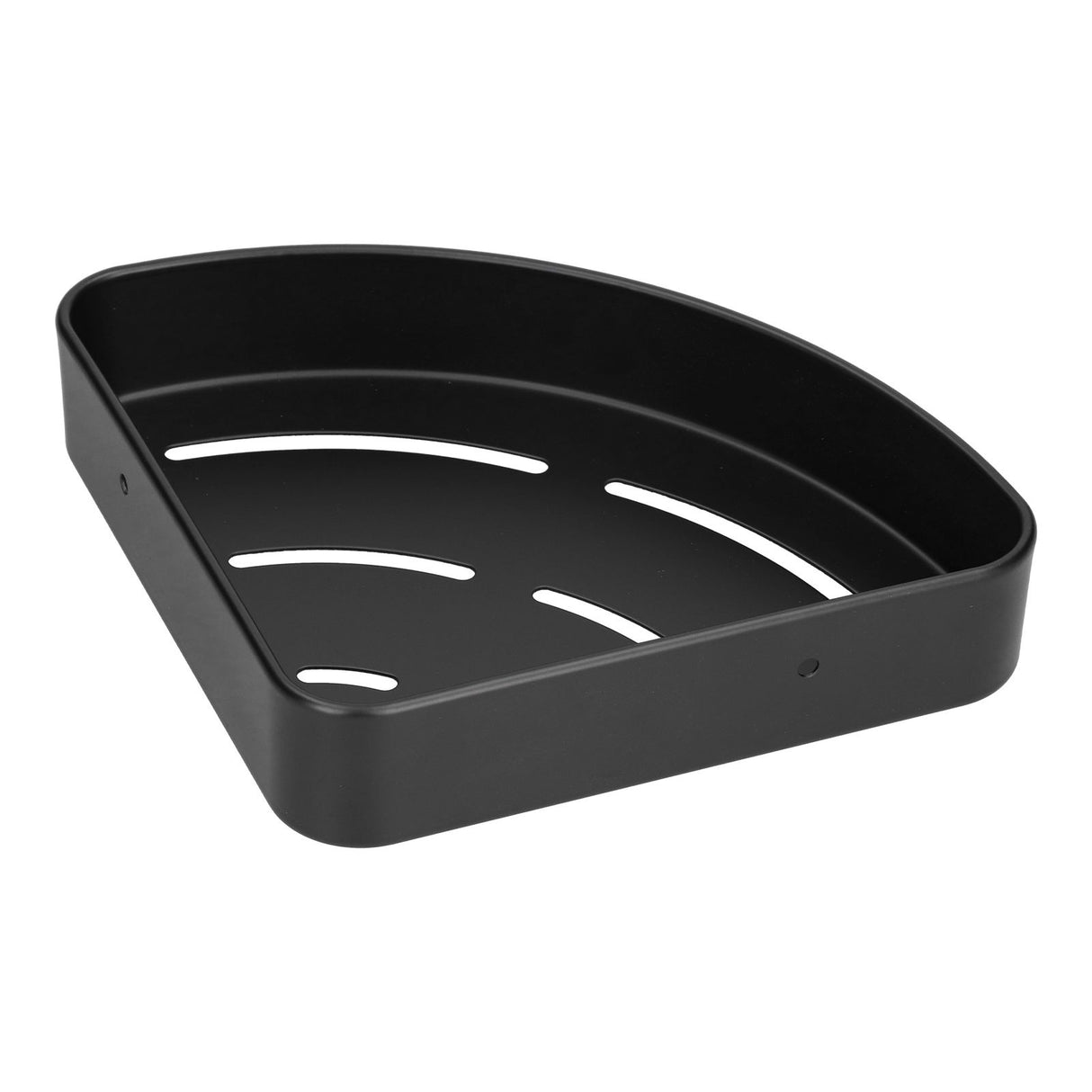 Shower Shelf Wall Mounted Triangular Corner Shelves Storage Rack Organizer for Home Bathroom Rest Room Black