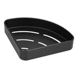 Shower Shelf Wall Mounted Triangular Corner Shelves Storage Rack Organizer for Home Bathroom Rest Room Black