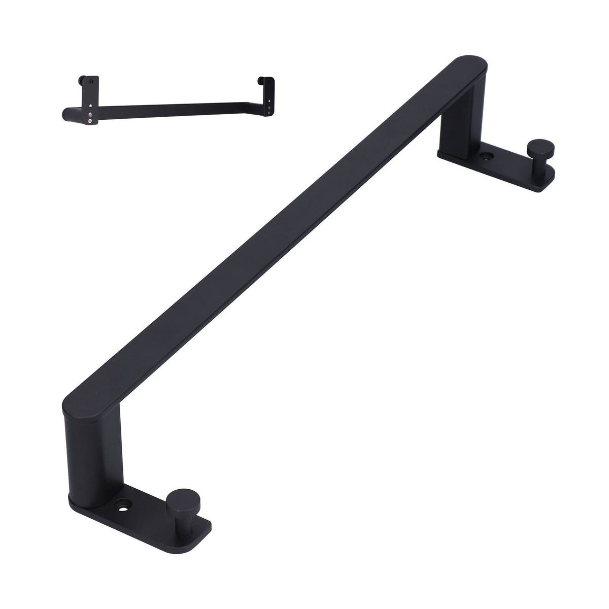 Single Towel Rack Aluminum Alloy 50cm / 20in Wall Mounted Towel Bar for Bathroom Kitchen