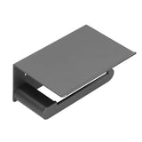 Toilet Paper Holder Stainless Steel Wall Mounted Toilet Paper Roll Holder with Shelf Matte Black for Bathroom