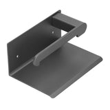 Toilet Paper Holder Stainless Steel Wall Mounted Toilet Paper Roll Holder with Shelf Matte Black for Bathroom - Extra Image