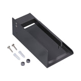 Toilet Paper Holder Aluminium Alloy Anti Rust Bathroom Phone Holder Gray Widen Punch Installation - Side View
