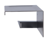 Toilet Paper Holder Aluminium Alloy Anti Rust Bathroom Phone Holder Gray Widen Punch Installation - Low Angle