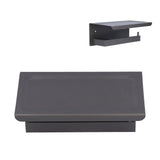 Toilet Paper Holder Aluminium Alloy Anti Rust Bathroom Phone Holder Gray Widen Punch Installation