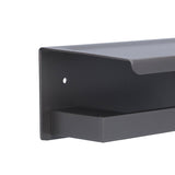 Toilet Paper Holder Aluminium Alloy Anti Rust Bathroom Phone Holder Gray Widen Punch Installation