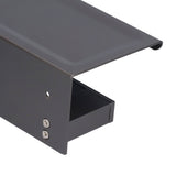 Toilet Paper Holder Aluminium Alloy Anti Rust Bathroom Phone Holder Gray Widen Punch Installation