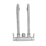 G3/4 Double Nozzle Single Cold Faucet 360 Degree Rotating 304 Stainless Steel Basin Tap for Kitchen Bathroom - Extra Image