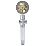 Turbocharged Fan Shower Head Handheld Propeller Driven 360° Rotation G1/2 Thread Detachable for Water SavingGold