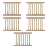 5pcs Bamboo Soap Dish Waterproof Antislip Wooden Bar Soap Holder for Shower Bathroom Kitchen - Extra Image