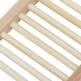 5pcs Bamboo Soap Dish Waterproof Antislip Wooden Bar Soap Holder for Shower Bathroom Kitchen - Extra Image