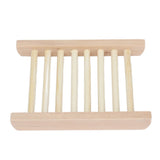 5pcs Bamboo Soap Dish Waterproof Antislip Wooden Bar Soap Holder for Shower Bathroom Kitchen - Extra Image