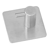 Cylindrical Hook 304 Stainless Steel Viscose Nonperforated Metal Bathroom Coat Hat Single Hook