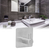 Cylindrical Hook 304 Stainless Steel Viscose Nonperforated Metal Bathroom Coat Hat Single Hook