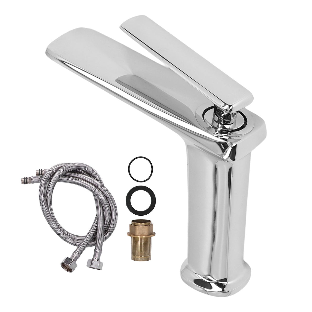 G1/2 Basin Faucet Copper Hot Cold Sink Faucet Exquisite Bathroom Water Tap for Kitchen Toilet