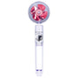 G1/2 High Pressure Fan Shower Head with Pause Switch 360 Degree Rotation Handheld Filter Detachable Shower SprayerRed