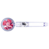 G1/2 High Pressure Fan Shower Head with Pause Switch 360 Degree Rotation Handheld Filter Detachable Shower SprayerRed - Front View