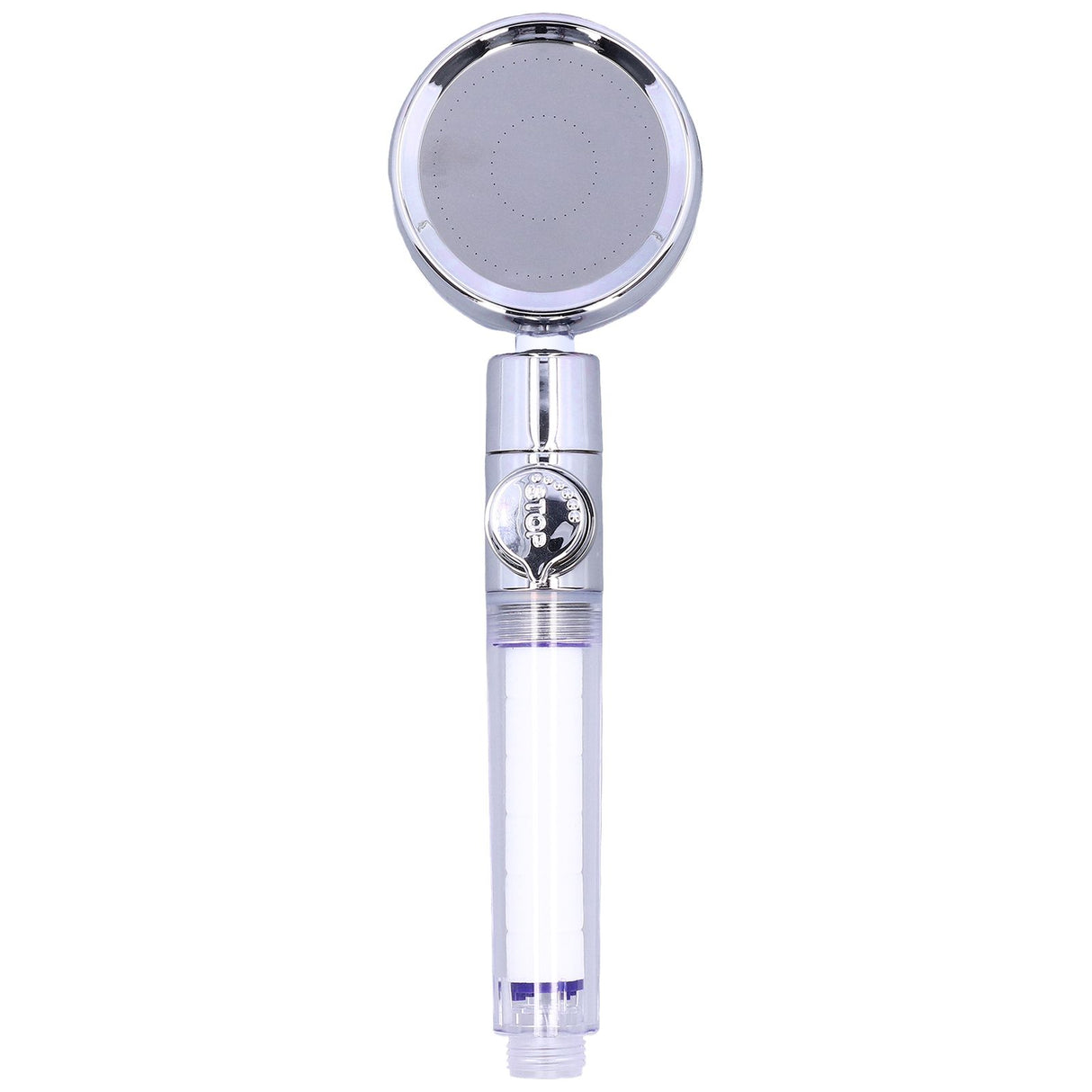 G1/2 High Pressure Fan Shower Head with Pause Switch 360 Degree Rotation Handheld Filter Detachable Shower SprayerRed