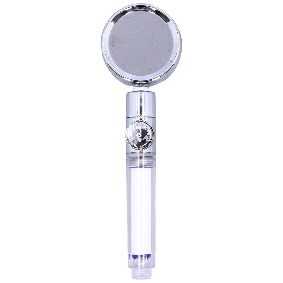 G1/2 High Pressure Fan Shower Head with Pause Switch 360 Degree Rotation Handheld Filter Detachable Shower SprayerRed