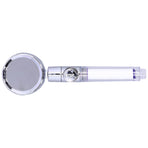 G1/2 High Pressure Fan Shower Head with Pause Switch 360 Degree Rotation Handheld Filter Detachable Shower SprayerRed