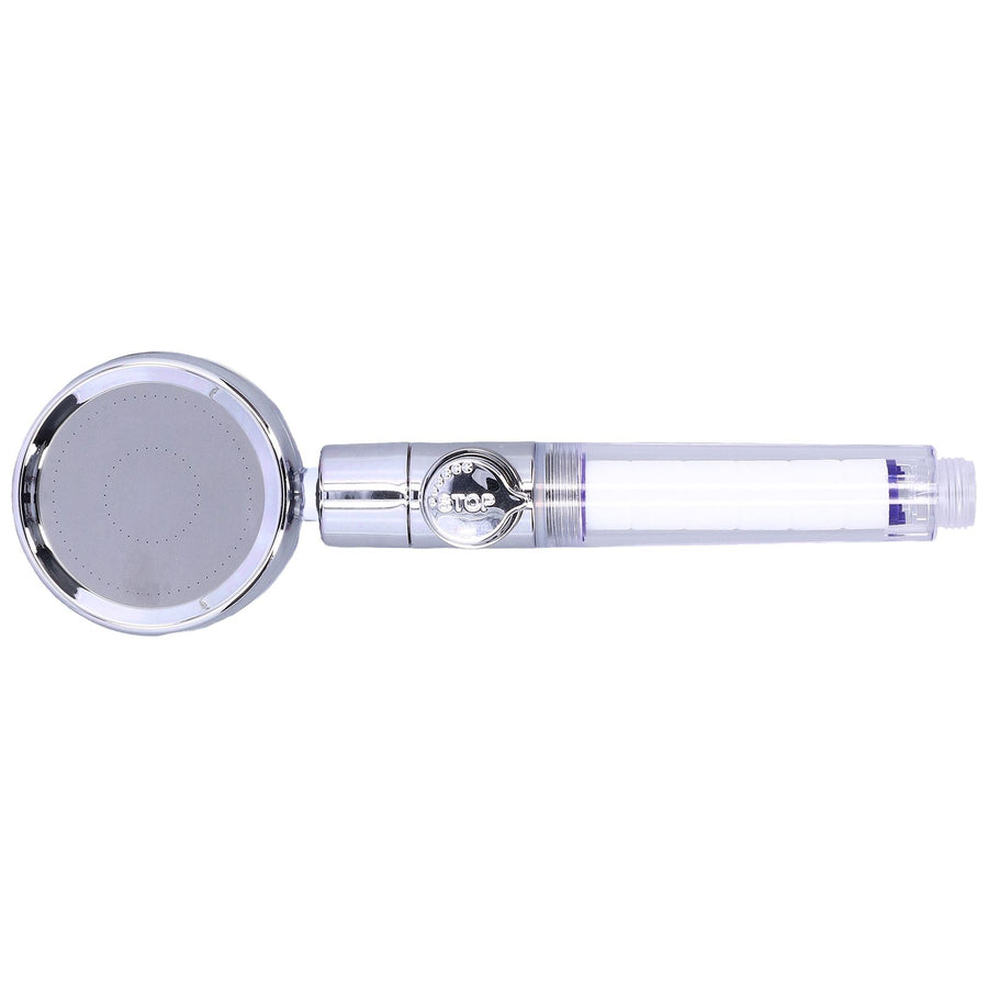 G1/2 High Pressure Fan Shower Head with Pause Switch 360 Degree Rotation Handheld Filter Detachable Shower SprayerRed