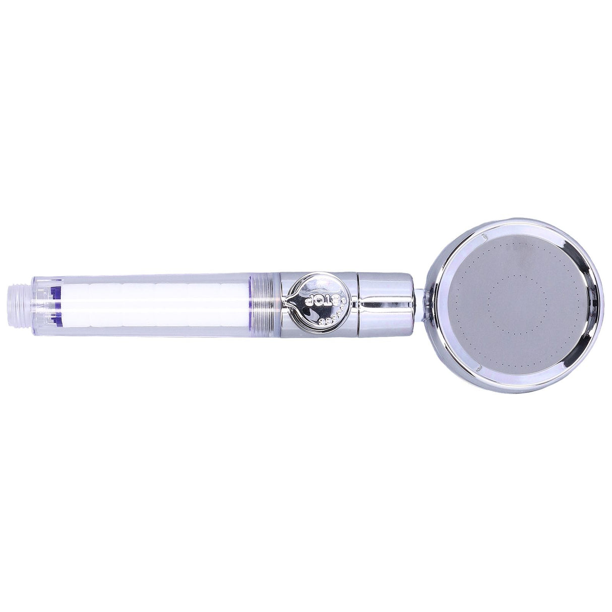 G1/2 High Pressure Fan Shower Head with Pause Switch 360 Degree Rotation Handheld Filter Detachable Shower SprayerRed
