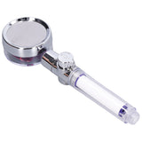 G1/2 High Pressure Fan Shower Head with Pause Switch 360 Degree Rotation Handheld Filter Detachable Shower SprayerRed