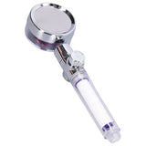 G1/2 High Pressure Fan Shower Head with Pause Switch 360 Degree Rotation Handheld Filter Detachable Shower SprayerRed