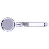 G1/2 High Pressure Fan Shower Head with Pause Switch 360 Degree Rotation Handheld Filter Detachable Shower SprayerPurple - 45-Degree Angle
