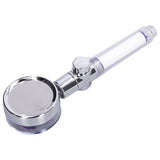 G1/2 High Pressure Fan Shower Head with Pause Switch 360 Degree Rotation Handheld Filter Detachable Shower SprayerPurple - Low Angle