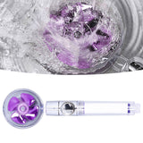 G1/2 High Pressure Fan Shower Head with Pause Switch 360 Degree Rotation Handheld Filter Detachable Shower SprayerPurple - Extra Image