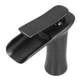 G1/2 Sink Faucet Copper Waterfall Water Tap Black Bathroom Basin Hot Cold Faucet for Kitchen Toilet
