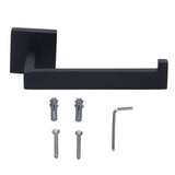 Stainless Steel Toilet Paper Holder Corrosion Resistance Tissue Rack for Bathroom Kitchen (Black)